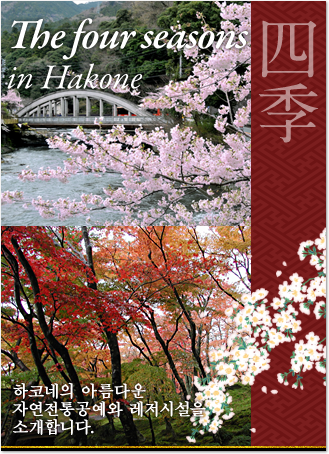 The four seasons in Hakone : Introducing beautiful nature, traditional crafts, and leisure facilities for Hakone.