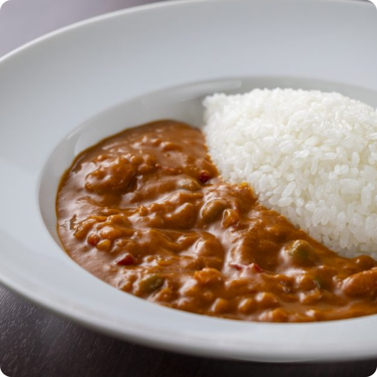 豆と野菜のトマト煮込みカレー