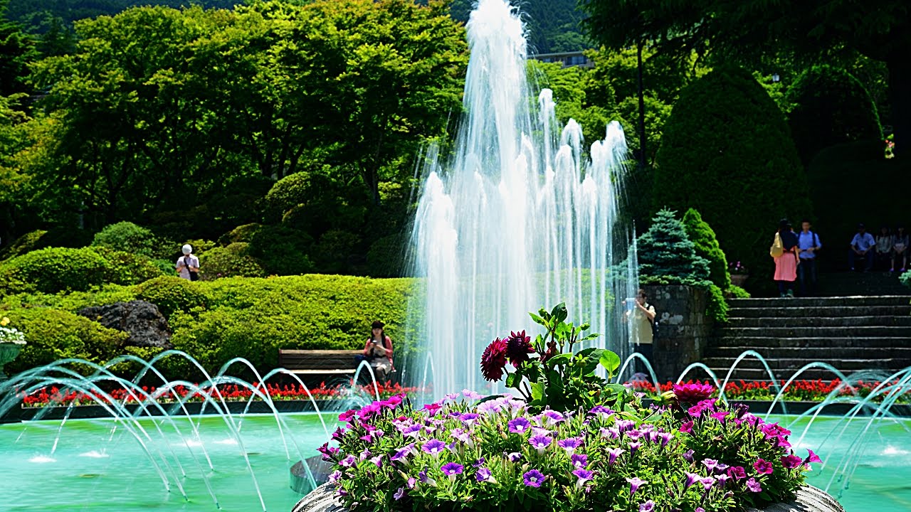 箱根強羅公園噴水池
