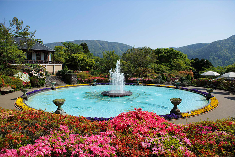 箱根強羅公園噴水池