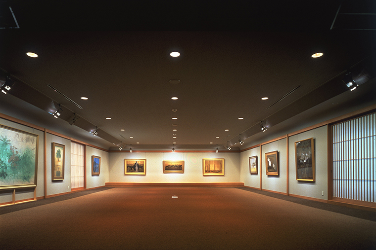 ”箱根芦ノ湖成川美術館内観”