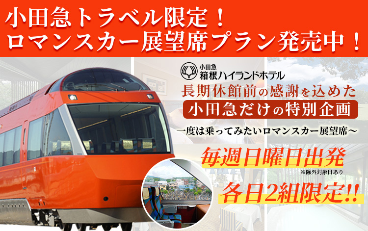 特急ロマンスカー展望席プラン