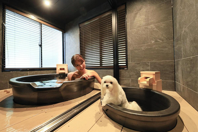 ”愛犬と入れる貸切温泉”