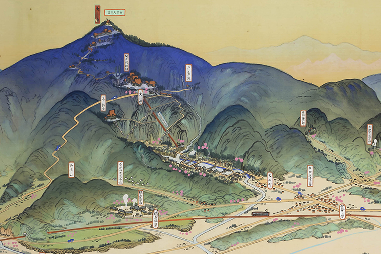 神奈川県鳥瞰図_大山切出