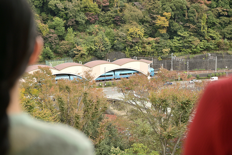 客室からトレインビュー