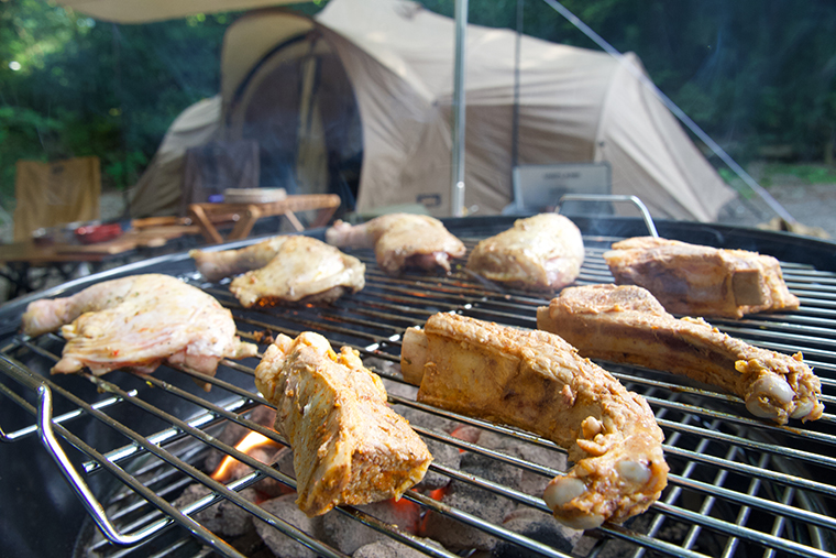箱根小涌園キャンプ＆スパ 山の音　BBQ